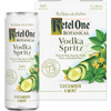 Artfully infused with real botanicals, natural fruit essence and sparkling water, Ketel One Botanical Vodka Spritz Cucumber & Mint offers an enticing new way to enjoy vodka. Made with exceptionally smooth, Non-GMO Ketel One Vodka and stored in a slim ready-to-enjoy can, this drink features the crisp taste of sliced cucumber with a hint of refreshing mint. Ketel One Botanical Vodka Spritz Cucumber & Mint is gluten-free and contains no artificial sweeteners, added sugars or artificial colors. Includes one 7.2 proof 12 fl oz can of Ketel One Botanical Vodka Spritz Cucumber & Mint.