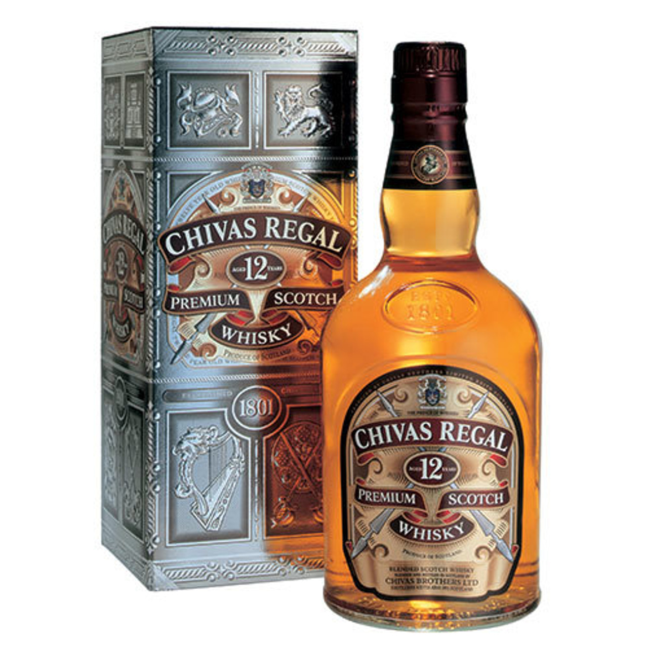 Chivas Regal 12 Year Blended Scotch Whisky 750ml - Emilios Beverage  Warehouse