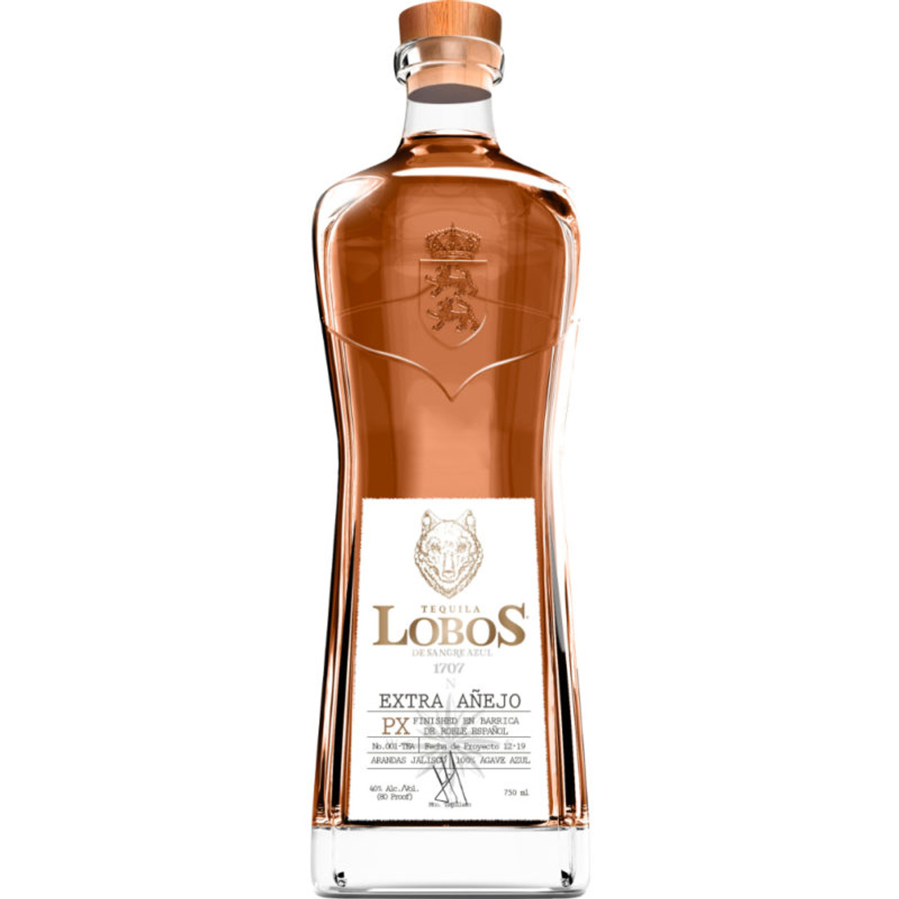 Lobos 1707 Tequila Extra Añejo 750ml | By LeBron James