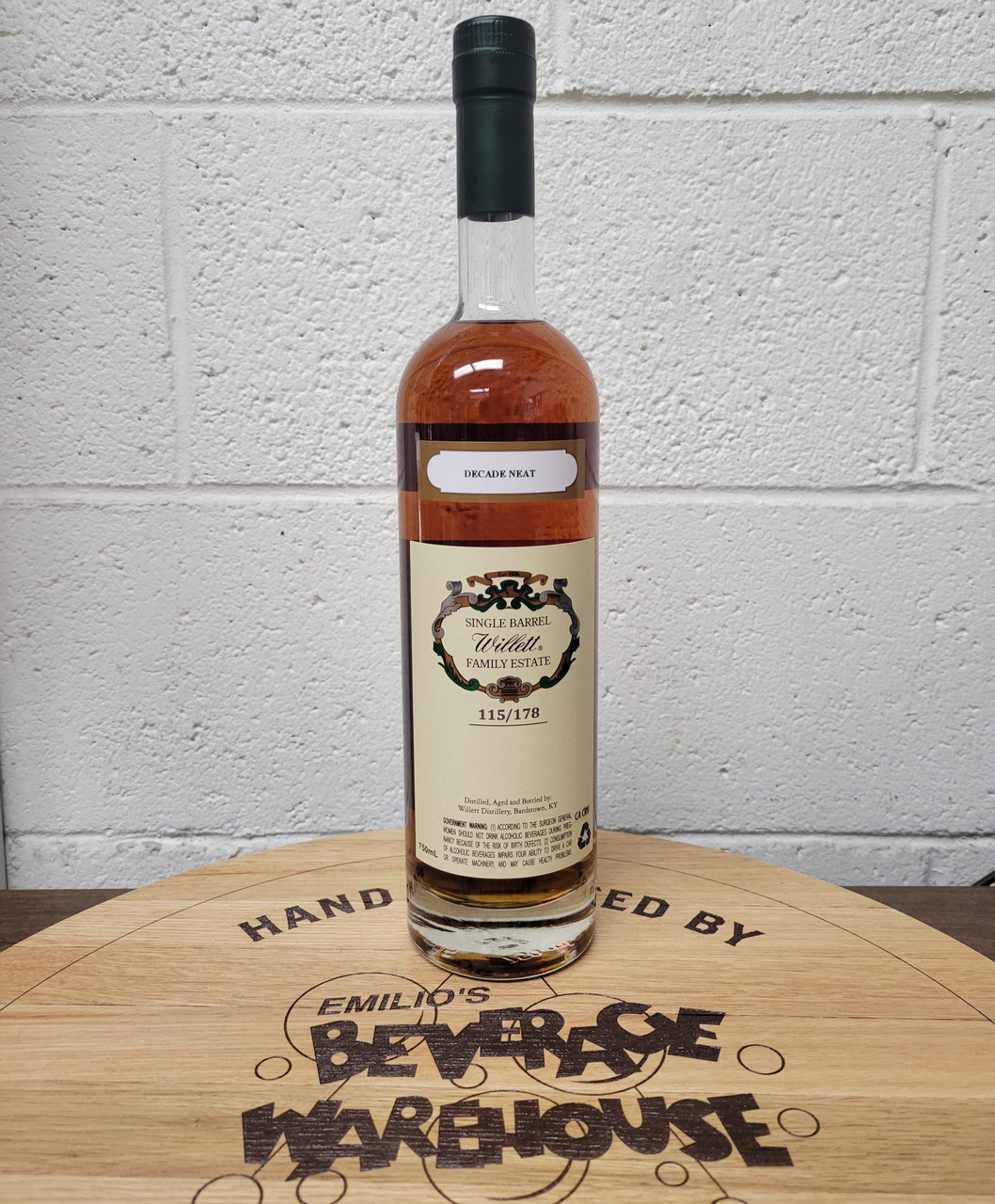 Willett Family Estate Rye 10 Year “Decade Neat” Barrel #1515 - 750ml