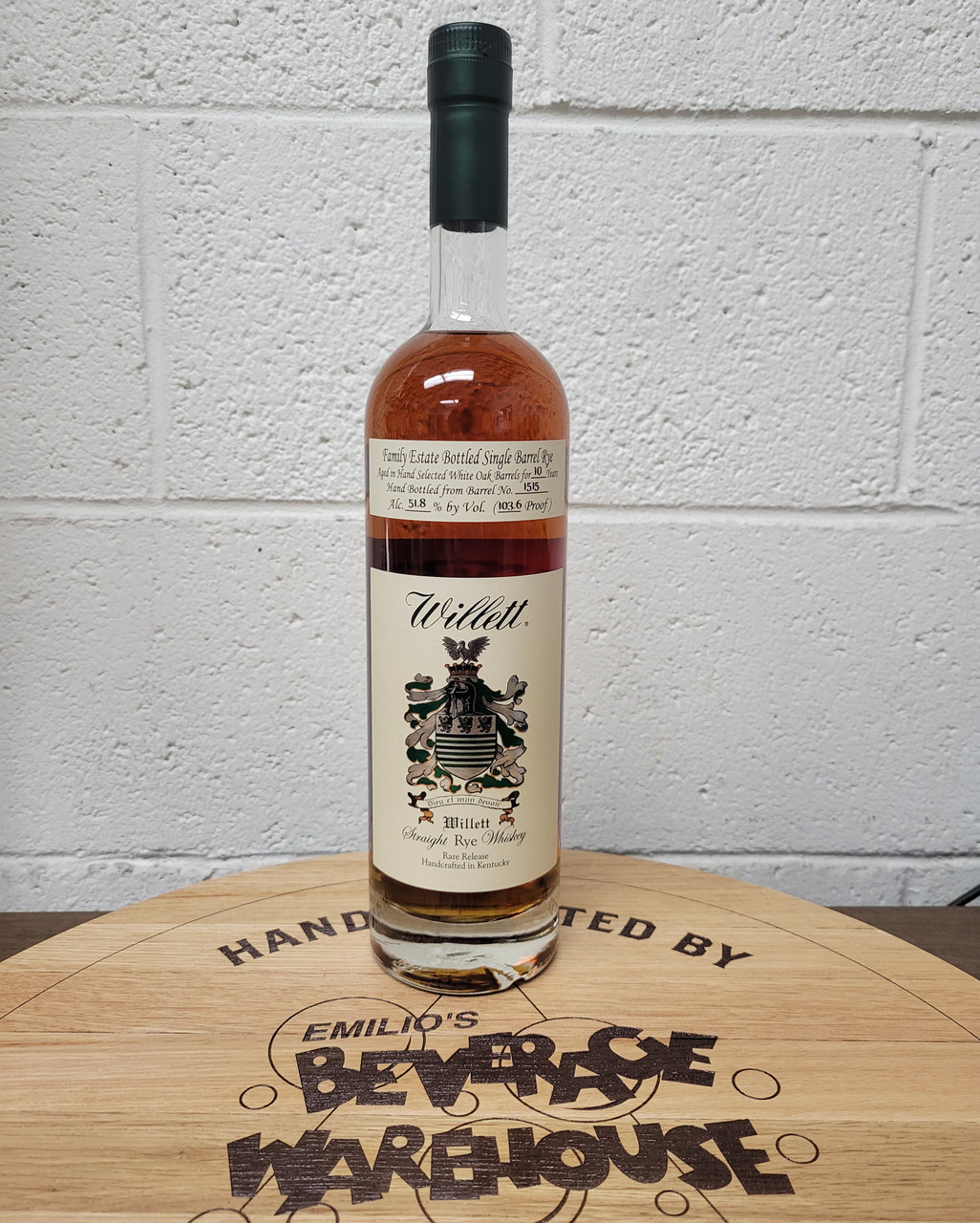 Willett Family Estate Rye 10 Year “Decade Neat” Barrel #1515 - 750ml