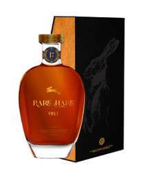 Rare Hare Spirits' inaugural whiskey release pays tribute to the year Playboy was founded. It's a wonderfully mature 17-year-old straight bourbon that was finished in XXO Cognac casks from the Champagne region of France. Only 1,953 bottles of this limited-edition expression were produced.