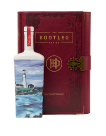 Introducing the 2022 release of The Bootleg Series by Heaven’s Door.  Featuring rare and unreleased whiskeys, each annual release features one of Dylan’s paintings on a hand-made ceramic bottle in a bespoke leather case.

The fourth annual Bootleg release, The Bootleg Series Vol. IV featured a wheated bourbon aged for 11 years, finished in Islay Scotch Casks, and then bottled at cask strength with a proof of 111.0.

The ceramic bottle for Bootleg Vol. IV features Lighthouse in Maine, 2017 by Bob Dylan inside a handmade leather journal.

The brand's previous Bootleg Vol. III release was recognized by The Robb Report as "One of the Best Bourbons of the 21st Century…"