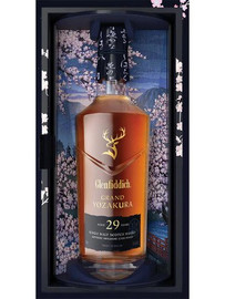 Glenfiddich Grand Yozakura, a 29 Year Old Single Malt Scotch that has been finished in Japanese Awamori casks, bottled at 45.1% ABV.