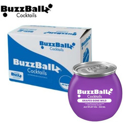 BuzzBallz Grapes Gone Wild is a ready-to-drink cocktail with juicy grape flavor and a fruity, refreshing taste. This new always-on flavor adds a purple BuzzBallz to the lineup, offering a nostalgic nod to classic grape drinks with a bold twist. BuzzBallz Grapes Gone Wild is a ready-to-drink cocktail with juicy grape flavor and a fruity, refreshing taste. This new always-on flavor adds a purple BuzzBallz to the lineup, offering a nostalgic nod to classic grape drinks with a bold twist.