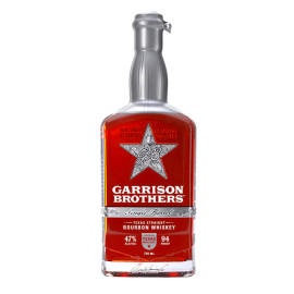 Garrison Brothers Single Barrel Bourbon is a bold, handcrafted Texas straight bourbon whiskey, bottled from one unique barrel at a time. Aged under the intense Texas sun, each barrel develops its own distinct flavor profile. Made with a sweet mash bill of premium-grade corn, soft red winter wheat, and malted barley, this whiskey is aged in new American white oak barrels and bottled at 94 proof to preserve its full-bodied flavor and natural complexity.
