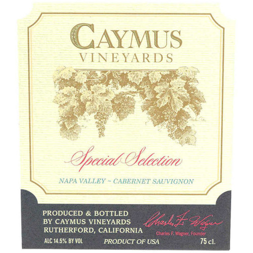 Caymus Special Select Cabernet Sauvignon 2014