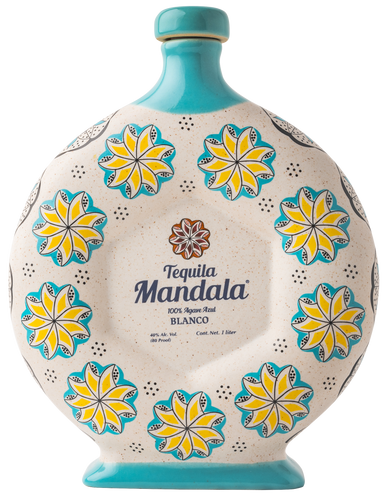 Tequila Mandala Blanco 1L Ceramic Bottle is made in small batches, with the most mature agaves, full-bodied, distinguished by a sweet flavor and aroma of agave cooked in traditional brick ovens.