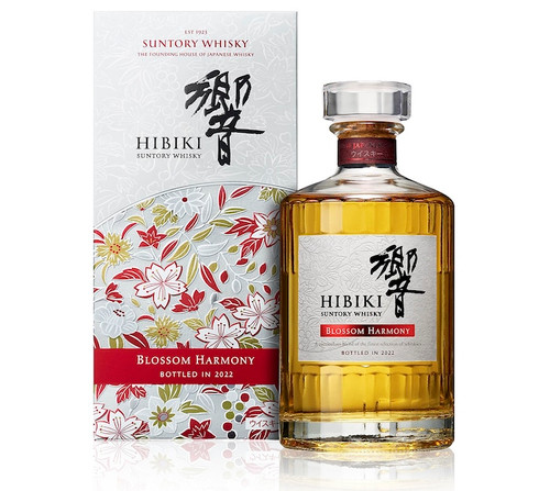 This limited-edition Japanese whisky was crafted by Chief Blender Shinji Fukuyo. The blend of malt and grain whiskies from Yamazaki, Hakushu, and Chita distilleries was finished in sakura (Japanese cherry) casks, imparting the harmonious spirit with gentle floral and spicy notes.