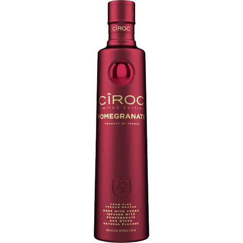 CÎROC POMEGRANATE is crafted with vodka from fine French grapes that lends notes of berry - the perfect compliment for a delicious new LIMITED EDITION, CÎROC POMEGRANATE. Infused with pomegranate and other natural flavors, Cîroc Pomegranate is perfect for celebrating the holiday season with family and friends.