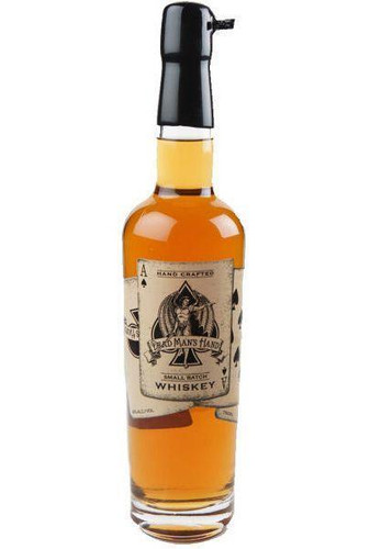Deads Man's Hand is smooth like it's from Ireland and bold like an American Bourbon. Made in California it's hand crafted from start to finish and comes in a collectible silk screened bottle. The mash bill is 75% corn, 21% rye and 4% barley from and bottled at the most popular 40% ABV. This Classic American whiskey is made in small batches, aged in toasted French Oak barrels and can be enjoyed neat, on the rocks or mixed.