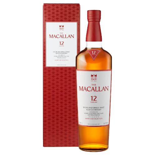 Matured for a minimum of 12 years on The Macallan Estate in the heart of Speyside, The Macallan Sherry Oak 12 Years Old is revered as the classic example of The Macallan and the influence of sherry seasoned European oak casks.