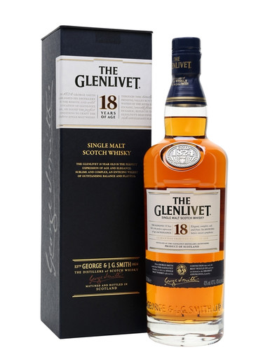 Glenlivet 18 Year Single Malt Scotch Whisky 750ml - Emilios