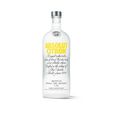 Absolut Citron Vodka 750ml Emilios Beverage Warehouse