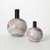  Marbleized Patterned Deco Vase Set of 2 