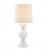 White Geometric Table Lamp