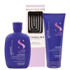 Alfaparf Blonde Shampoo & Conditioner Duo with FREE Detangling Hairbrush