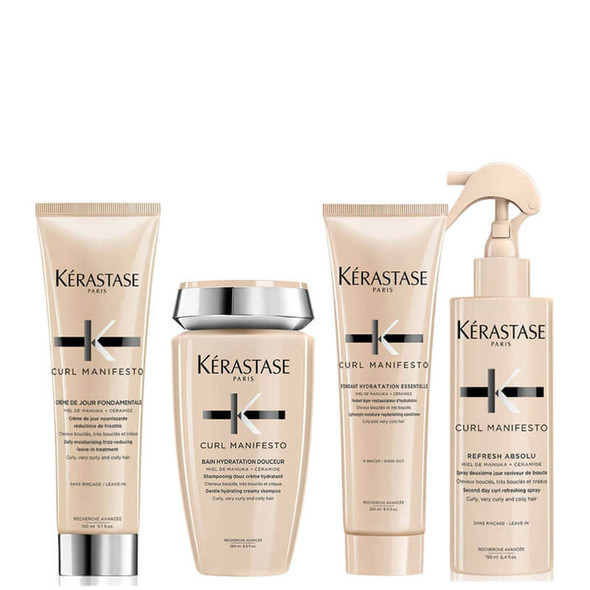 Kerastase Curl Manifesto Wavy To Curly Hair Routine