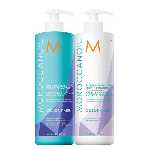 Moroccanoil Blonde Purple Shampoo & Conditioner Duo 500ml