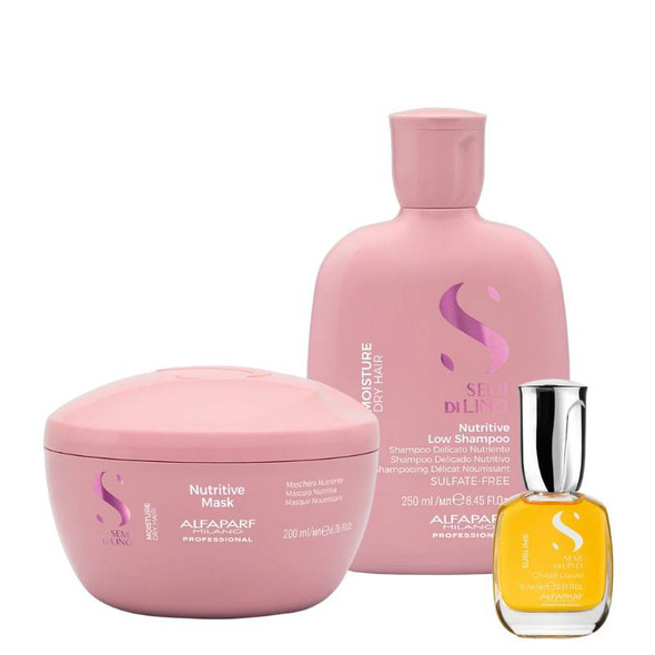 Alfaparf Semi Di Lino - MOISTURE Bundle - SAVE 10 Euro