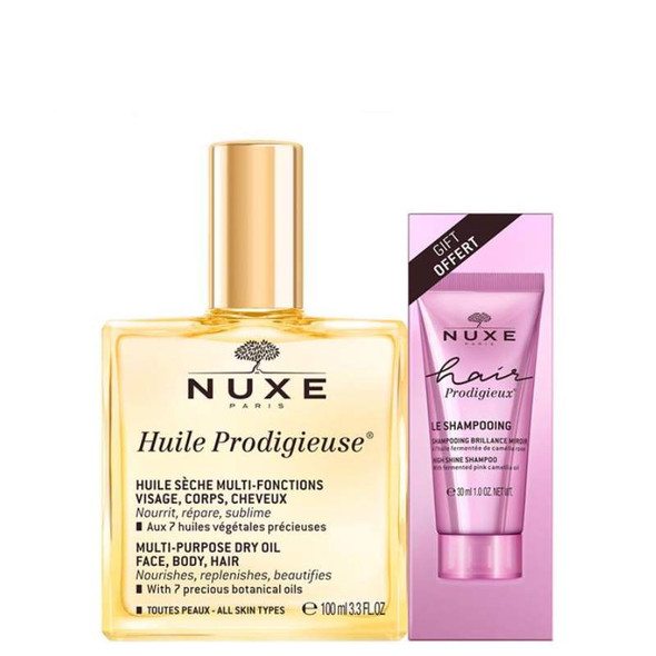Nuxe Huile Prodigieuse 100ml + Hair Shampoo 30ml