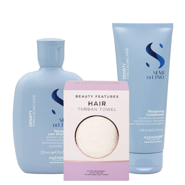 Alfaparf Density Shampoo & Conditioner Duo with FREE Micro Fibre Hair Towel 