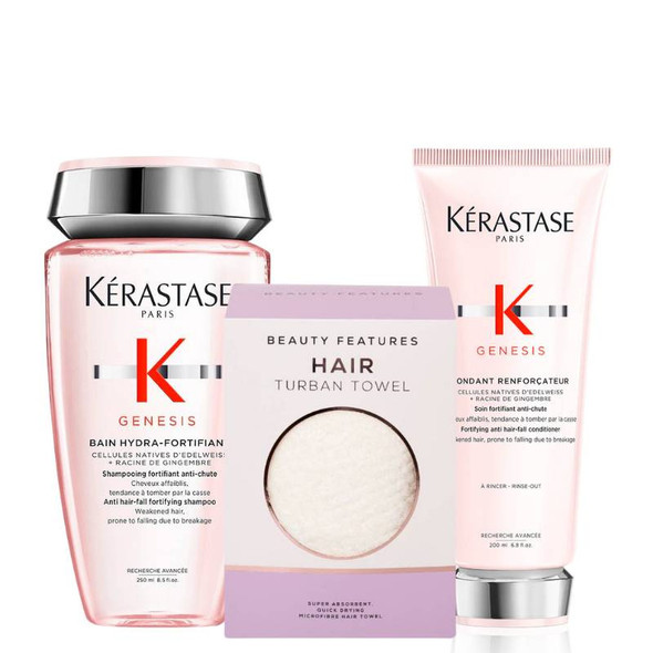 Kerastase Genesis Shampoo & Conditioner Duo with FREE Micro Fibre Hair Towel