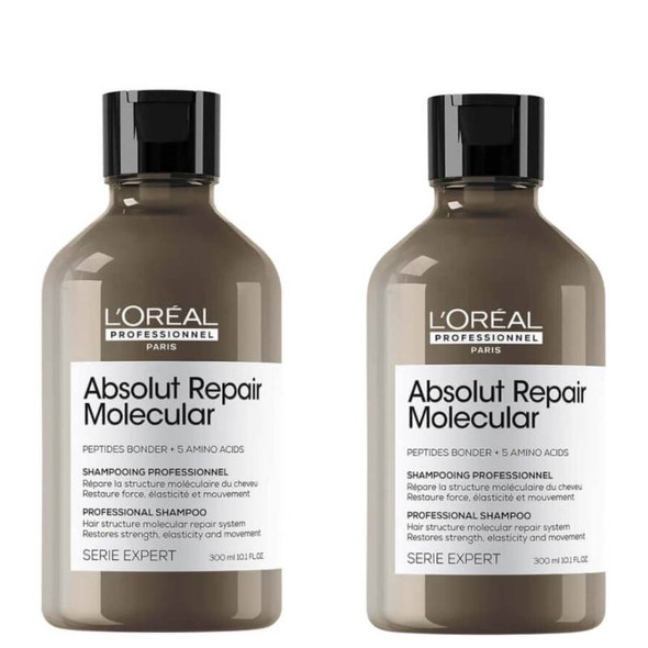 L'Oréal Professionnel Absolut Repair Molecular Sulfate-Free Molecular Repairing Shampoo 300ml Duo