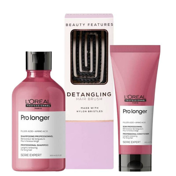 L'Oréal Professionnel Pro Longer Shampoo & Conditioner Duo With FREE Hairbrush
