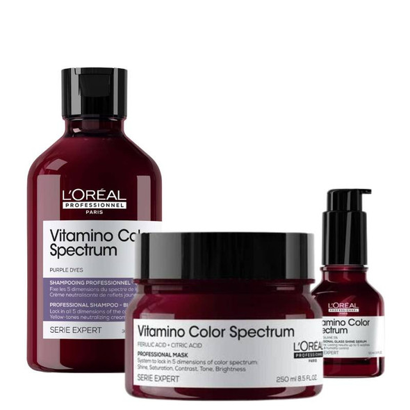 L'Oréal Professionnel Vitamino Color Spectrum Shampoo Mask & Serum Bundle