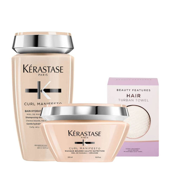 Kérastase Curl Manifesto Shampoo & Mask With FREE Hair Towel