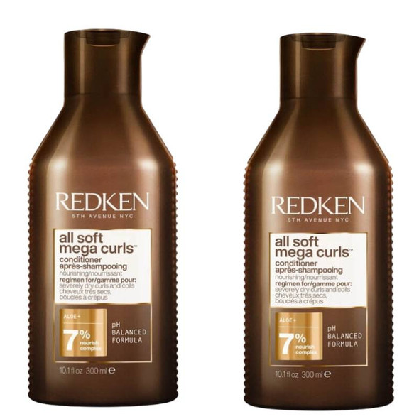 Redken All Soft Mega Curls Conditioner 300ml Duo