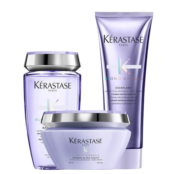 Kérastase Blond Absolu Lumiere Shampoo, Conditioner and Masque Trio