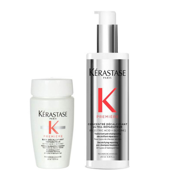 Kérastase Première Decalcifying Pre-Shampoo with Travel Size Shampoo for Damaged Hair