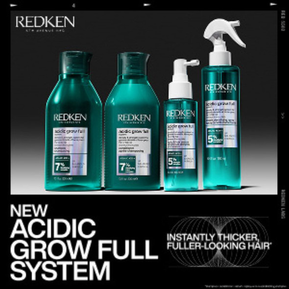 Redken Acidic Grow Full System Shampoo 300ml, Conditioner 300ml, Serum 100ml & Spray 190ml Bundle 2