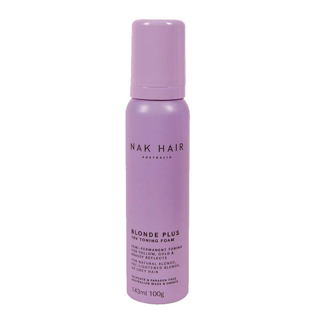 NAK Blonde Plus10v Toning Foam 143ml