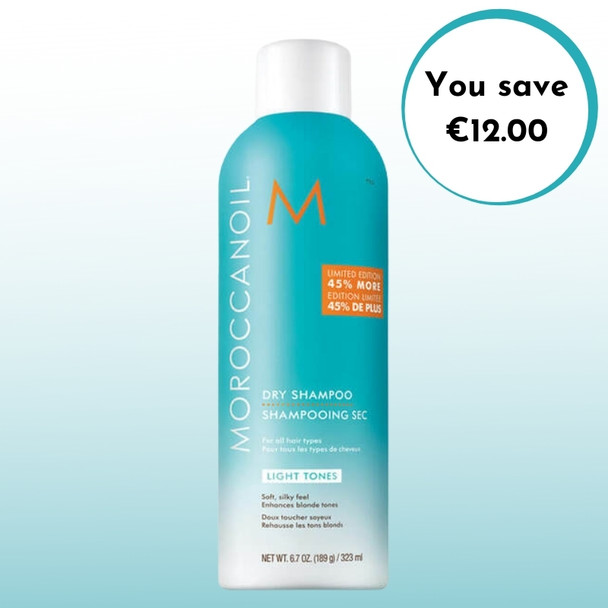 Moroccanoil - Dry Shampoo Light Tones 323ml (45% Free) - JUMBO Sale