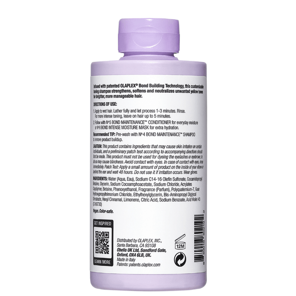Olaplex No.4P Blonde Enhancer Toning Shampoo 250ml Back