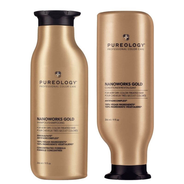 Pureology Nanoworks Gold Shampoo & Conditioner 266ml