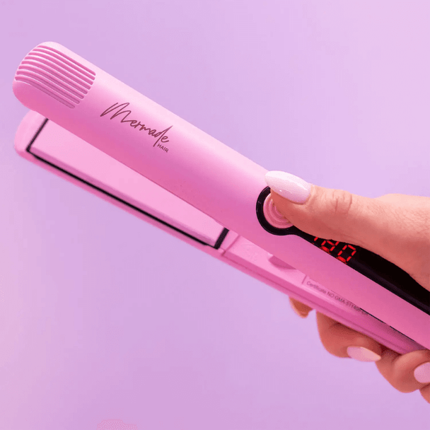 Mermade Hair Straightener 28mm Signature Pink