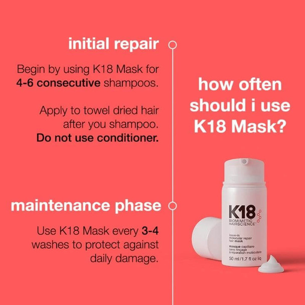 K18 Leave-In Molecular Repair Hair Mask 5ml 