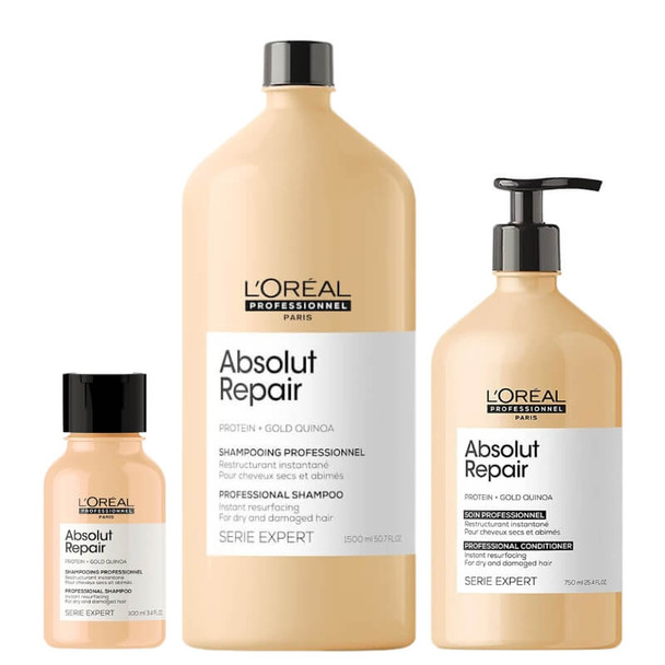 L'Oréal Professionnel Absolut Repair Super Size Bundle - FREE 100ml Shampoo