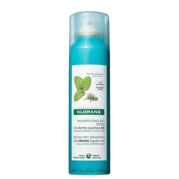 Klorane Detox Dry Shampoo with Organic Aquatic Mint 150ml