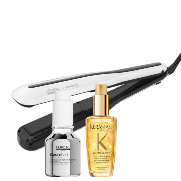 Loreal Steampod V3 With Steampod Smoothing Treatment 50ml & Kérastase Elixir Ultime 50ml