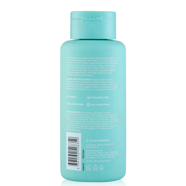 Luna Detox Shampoo 300ml back