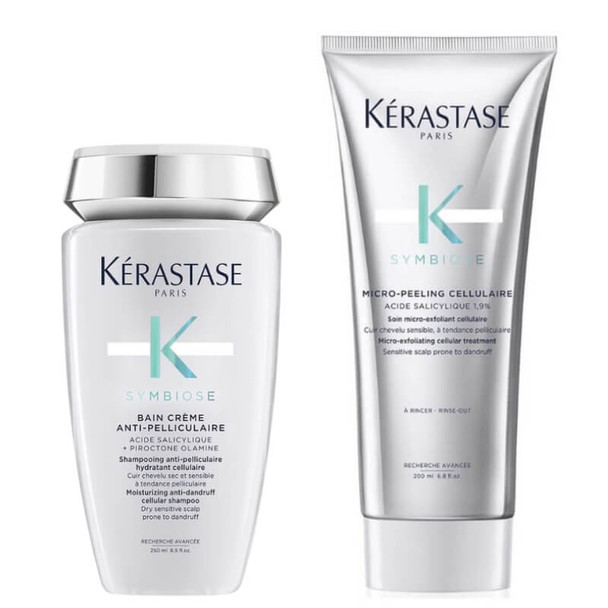 Kérastase Symbiose Anti-Dandruff Exfoliate and Cleanse Duo for Dry Scalps