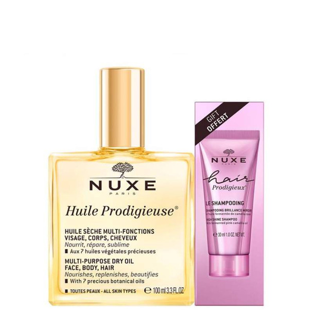 Nuxe Huile Prodigieuse 100ml + Hair Shampoo 30ml