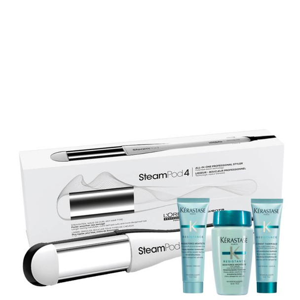 L'Oréal Professionnel SteamPod 4.0 with FREE 30ml Kerastase Resistance Shampoo, Mask & Ciment Thermiqe