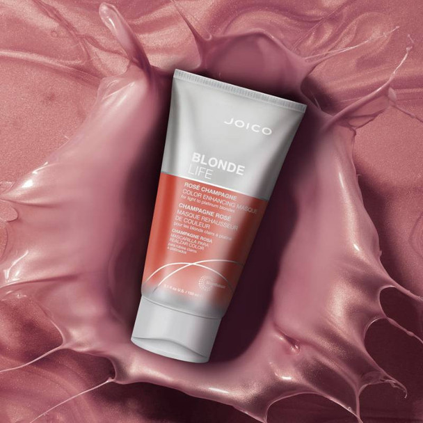 Joico Blonde Life Colour Enhancing Mask 150ml - Rose Champagne 2