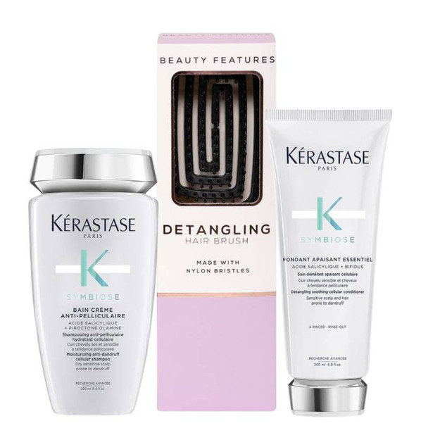 Kérastase Symbiose Shampoo & Conditioner With FREE BeautyFeatures Detangling Hairbrush